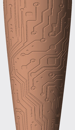 Branching circuit lines, nodes and small geometric details give this cover a clean technical feel.