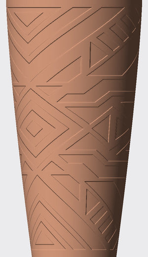 Symmetrical angular lines and crisp repeating shapes give this cover a clean geometric look.
