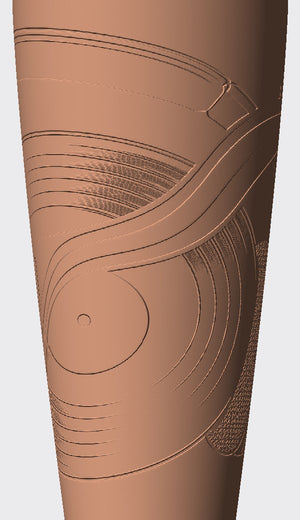 Headphones, a vinyl record and a sound wave make this cover for music lovers.