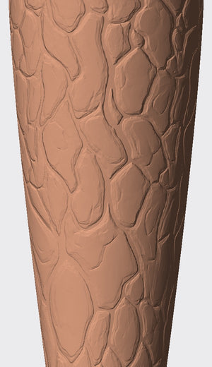 Irregular pebble-like forms give this cover an organic, quietly textured finish.